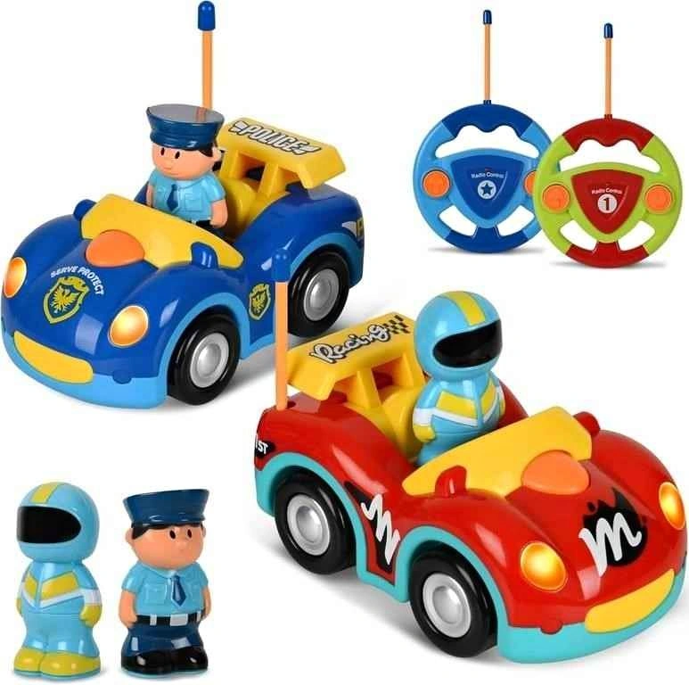 Remote Control Cartoon Police and Racing Cars