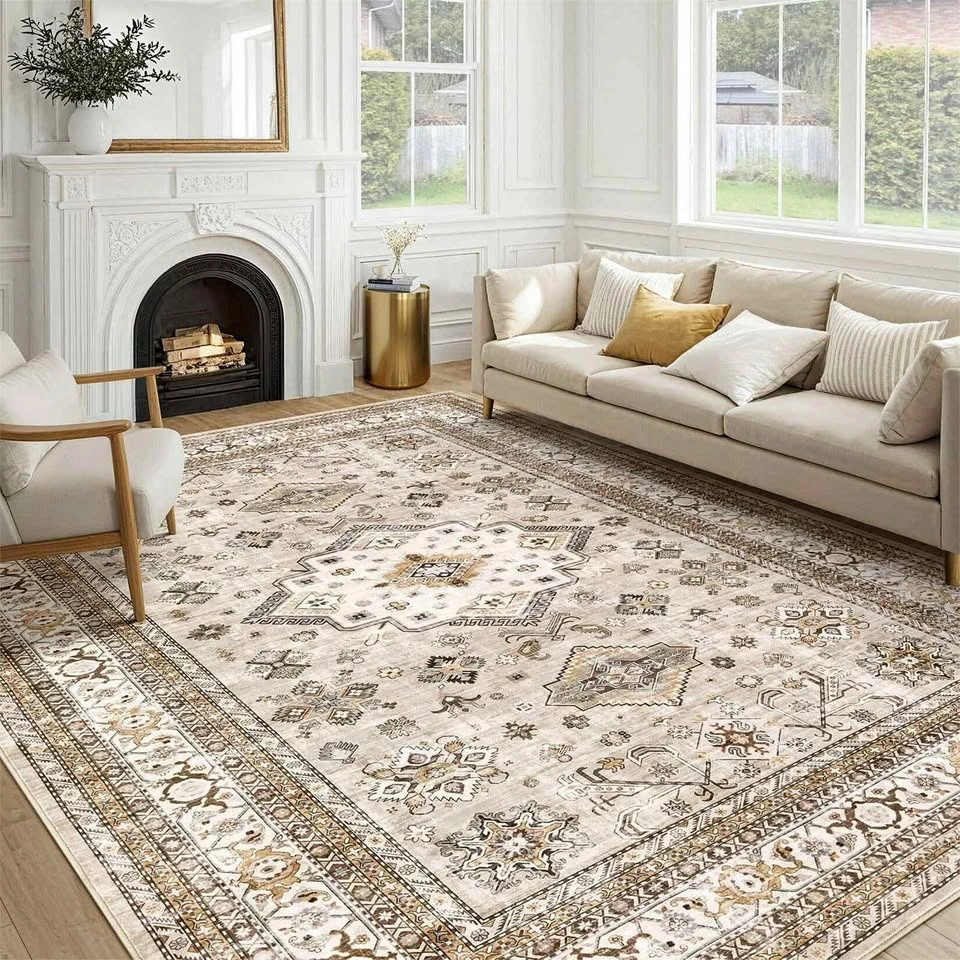 10 x12 Area Rug for Living Room, Washable