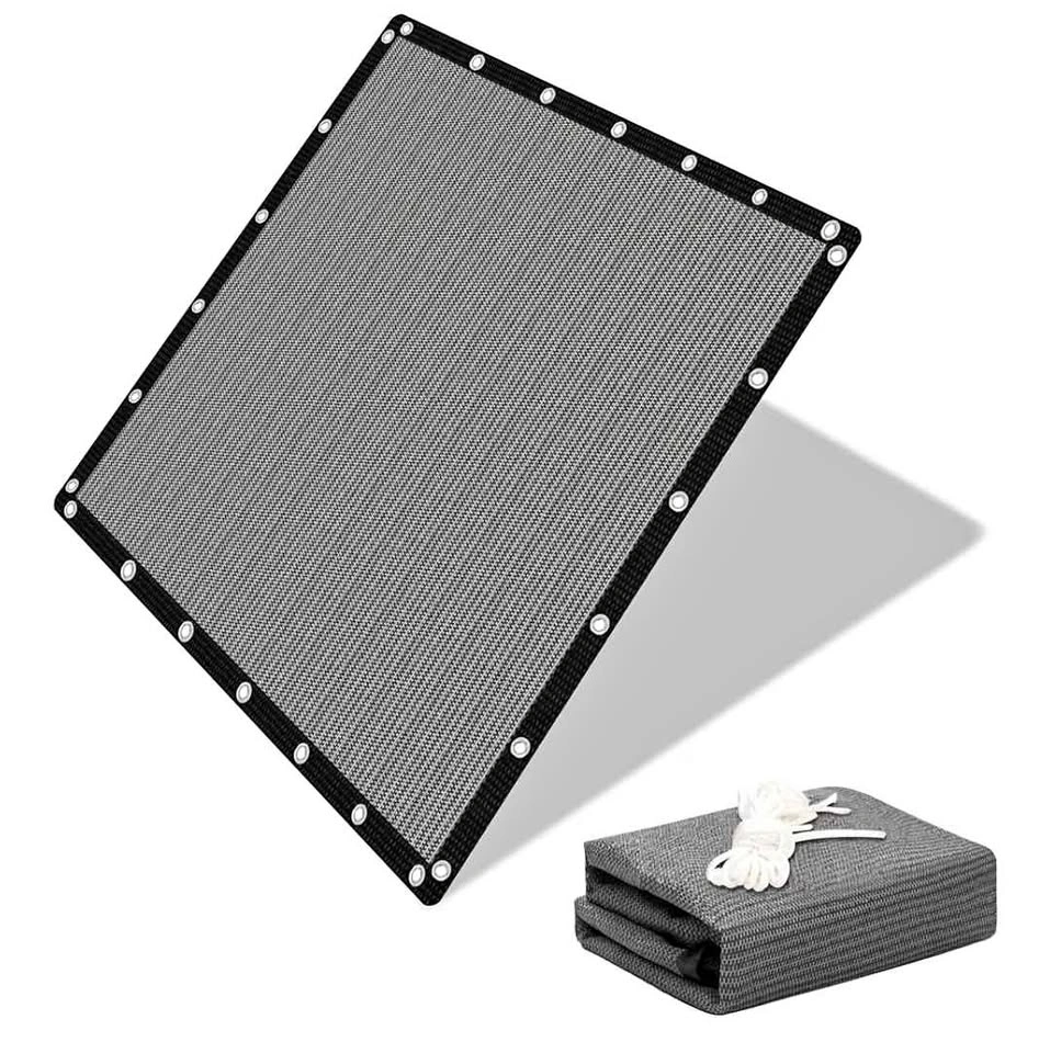 Sun Shade Privacy Screen for Patio/Garden 10x10ft Grey