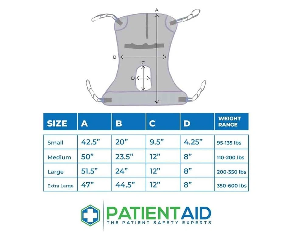 Full Body Mesh Commode Sling for Hoyer Patient Lift (up to 200 l - photo 5