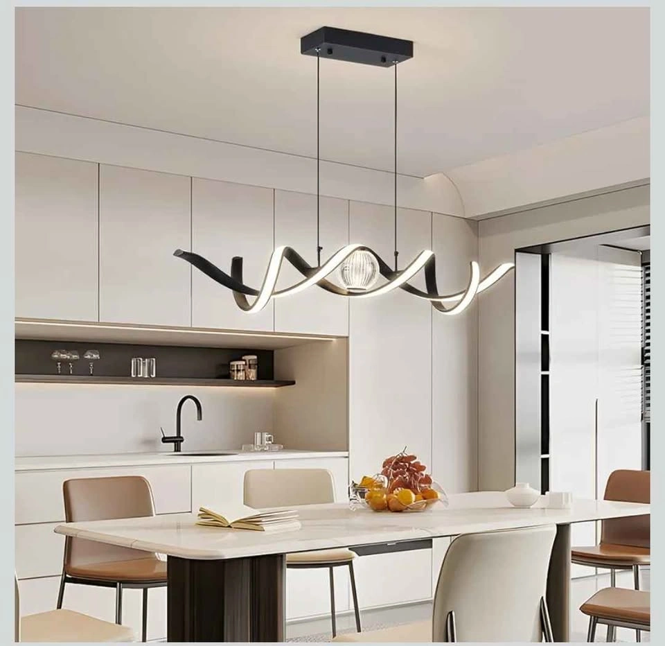 Spiral Wave LED Chandelier, Warm Light - photo 2