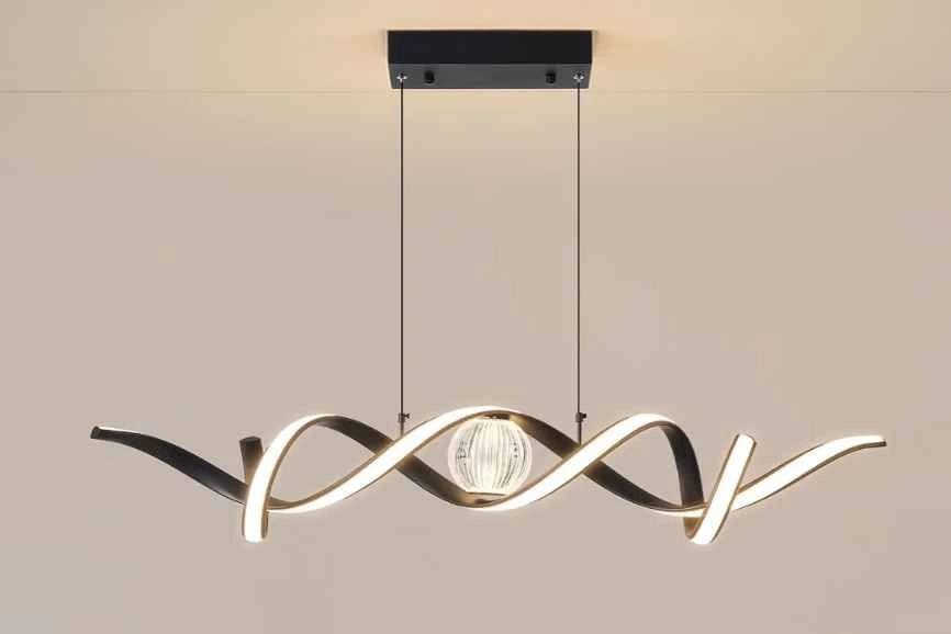 Spiral Wave LED Chandelier, Warm Light - photo 5