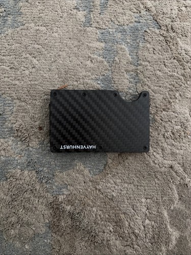 Hayvenhurst Wallet Money Clip Men's Slim Design Carbon Fiber