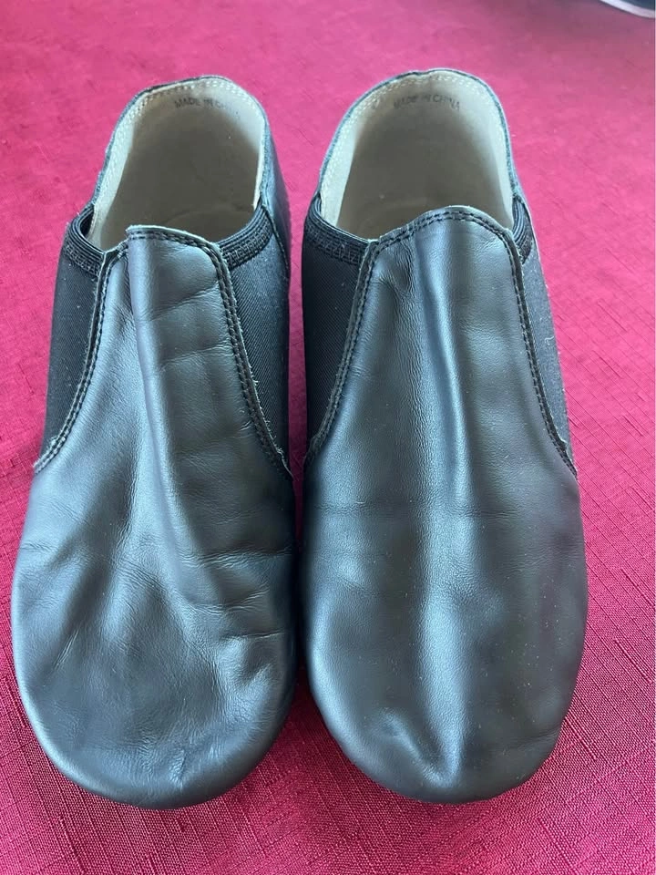 Modern Jazz Dance Shoe, Made of Genuine Leather, Slip On - photo 2