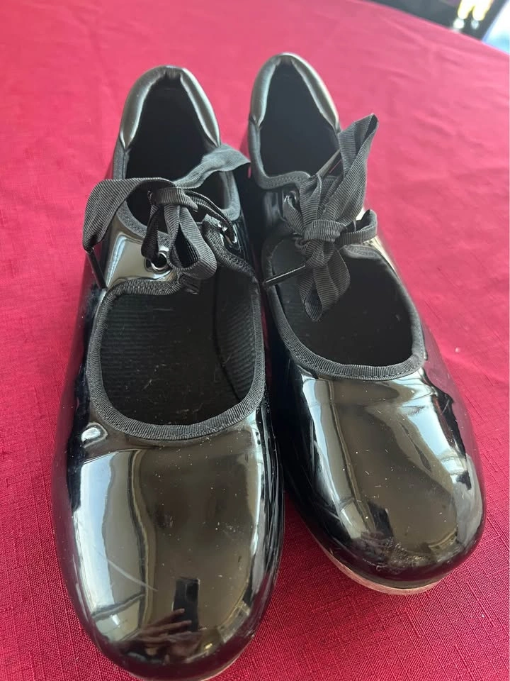Girls/Kids/Adult Black Full Sole Lace Up Tap Dance Shoes - photo 2