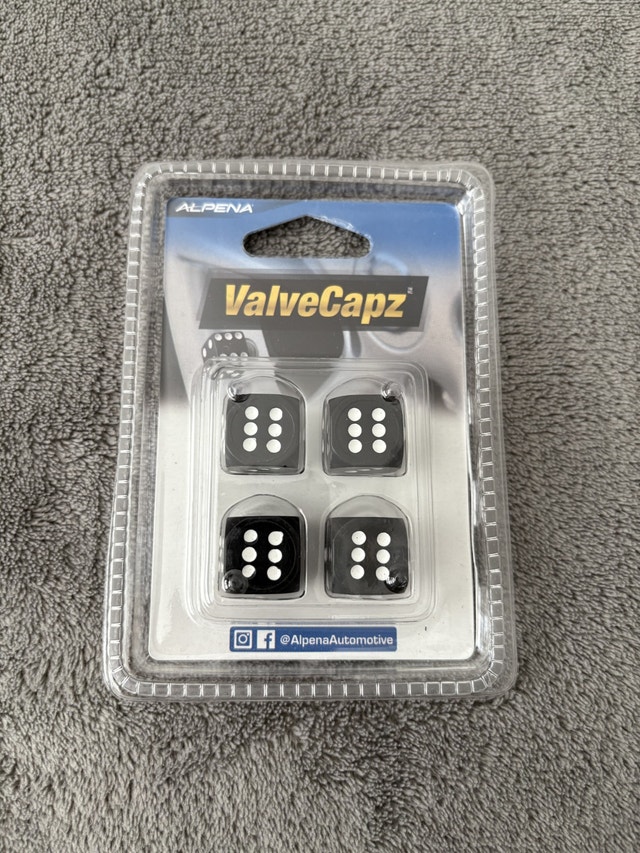 Brand New Dice Valve Caps