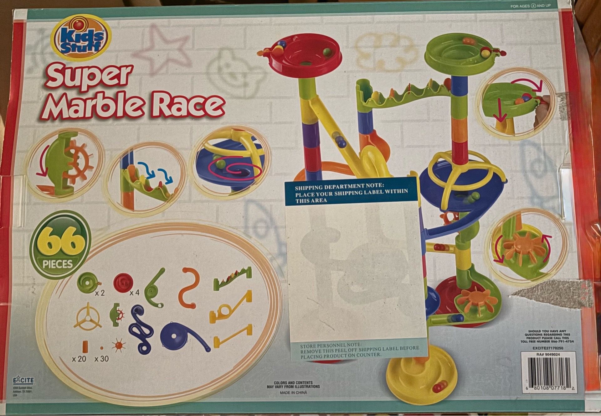 Super Marble Race Track Game Set - In Box- new- not used - photo 3
