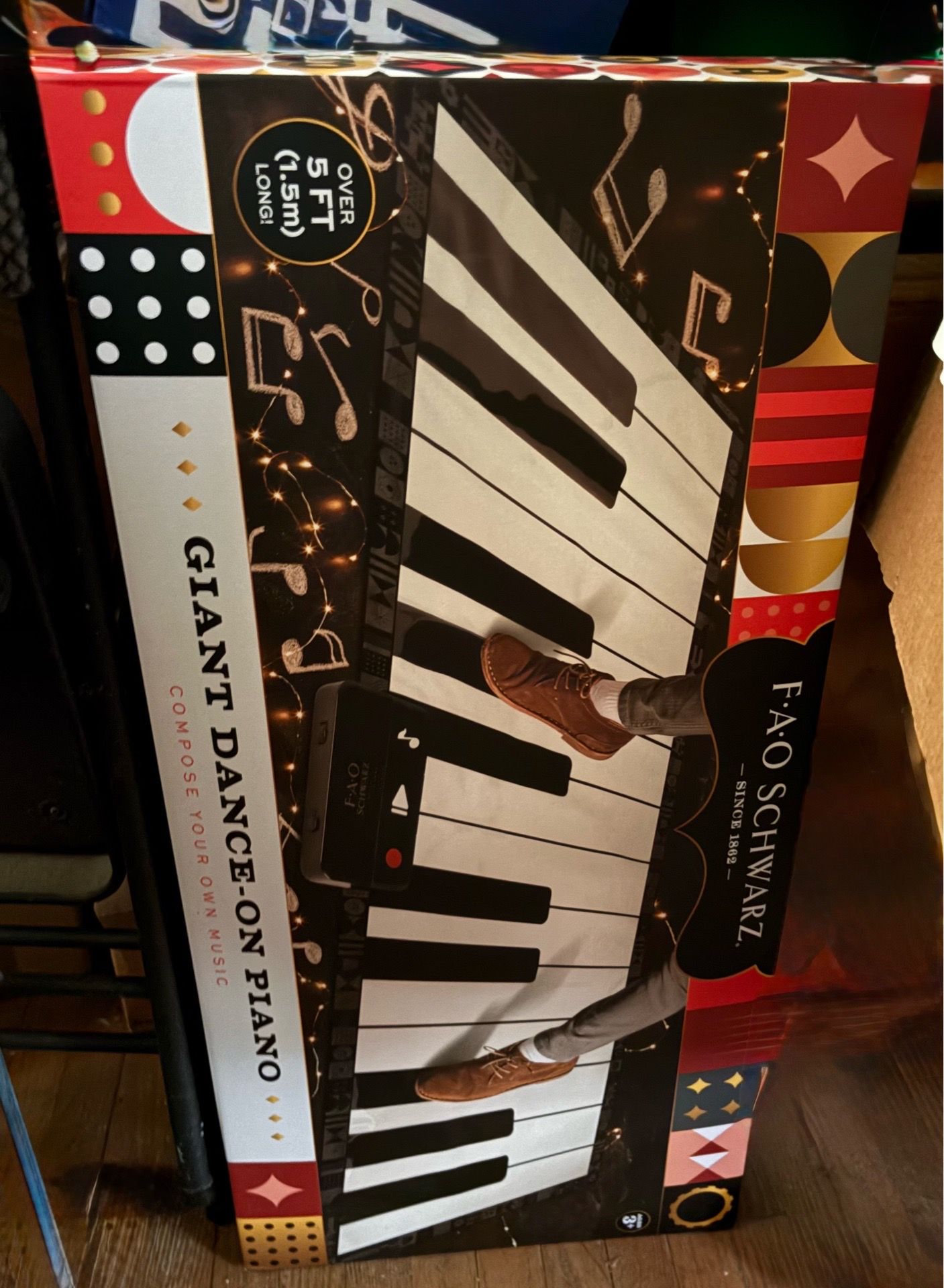 NEW IN BOX FAO Schwarz Giant 69" Dance-On Piano Mat - photo 4