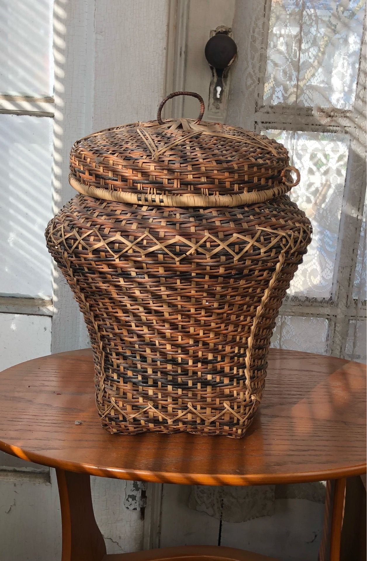 Vintage 3-Piece Matching Wicker Storage Set - photo 2