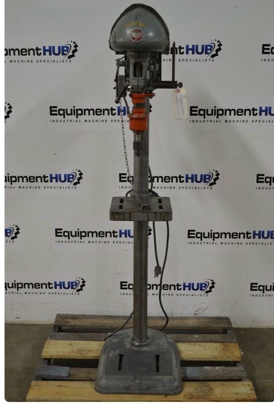 RARE Pre-WWII 1939 Delta Milwaukee Heavy Duty Floor Drill Press - photo 4