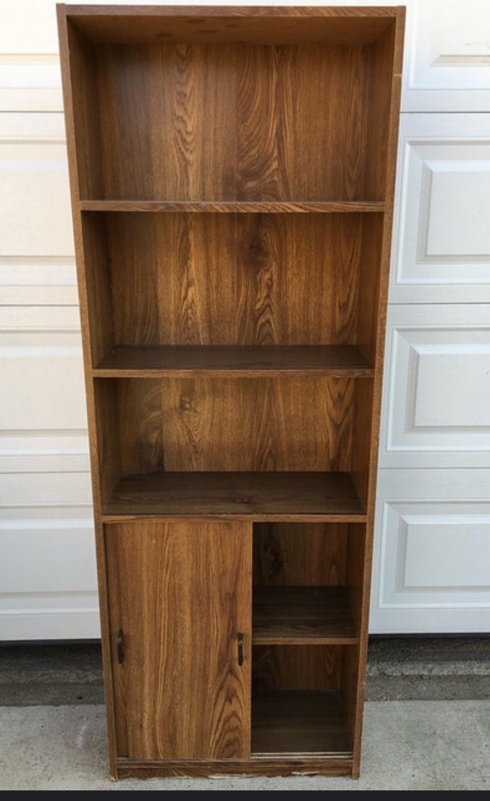 Faux Woodgrain Formica Pantry Cabinet / Kitchen Utility Hutch - photo 2