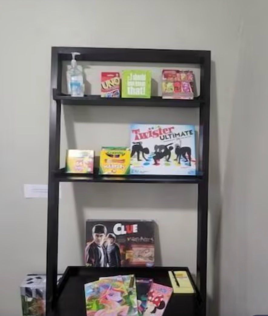 Set of 2 Modern Black Wood Leaning Ladder Shelves - photo 4