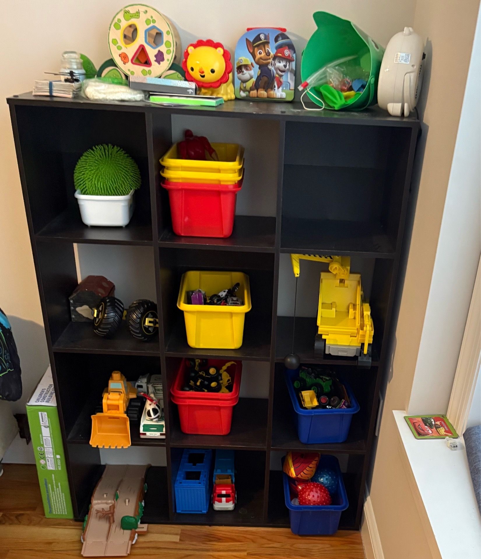 Modern Black 12-Cube Storage Organizer / Cubby Bookshelf - photo 2