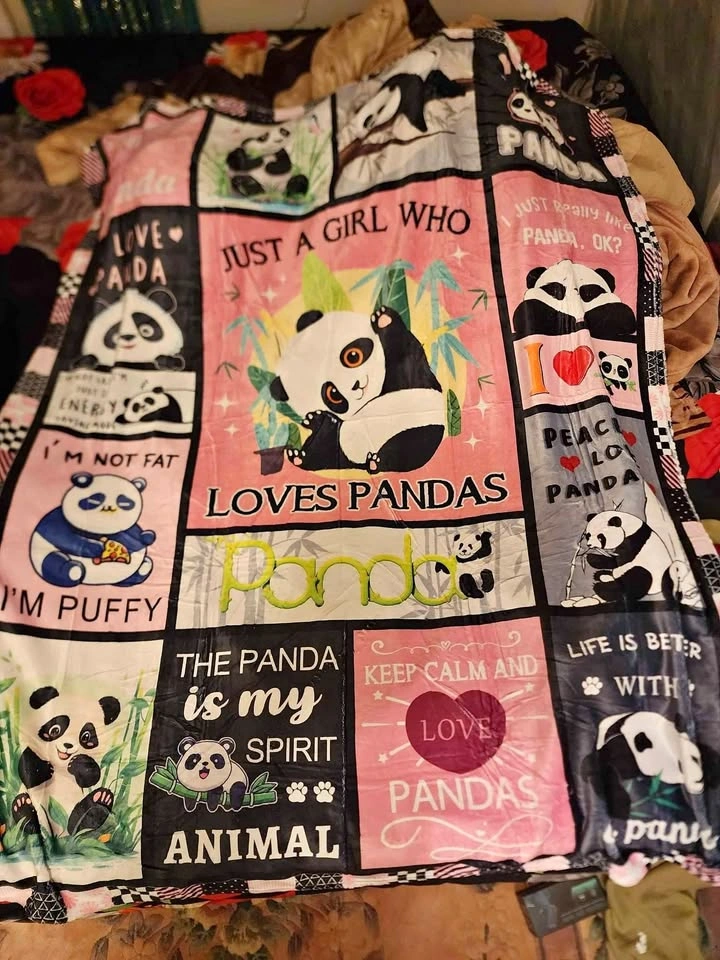 Brand new Panda throw blanket 50 x 60 inches