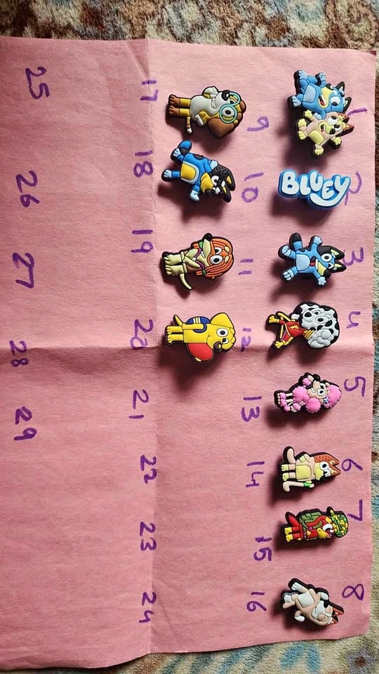 Bluey charms