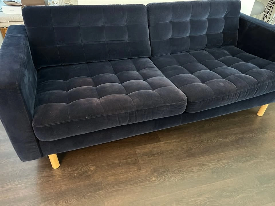 IKEA MORABO Dark-Blue Sofa - photo 2