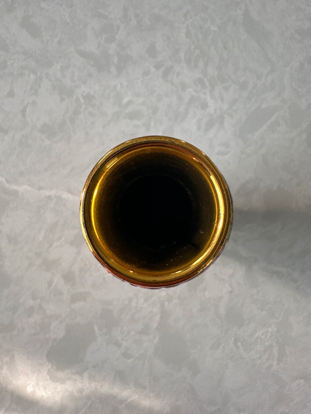 Vintage Chinese red cloisonné enamel mini vase - photo 4