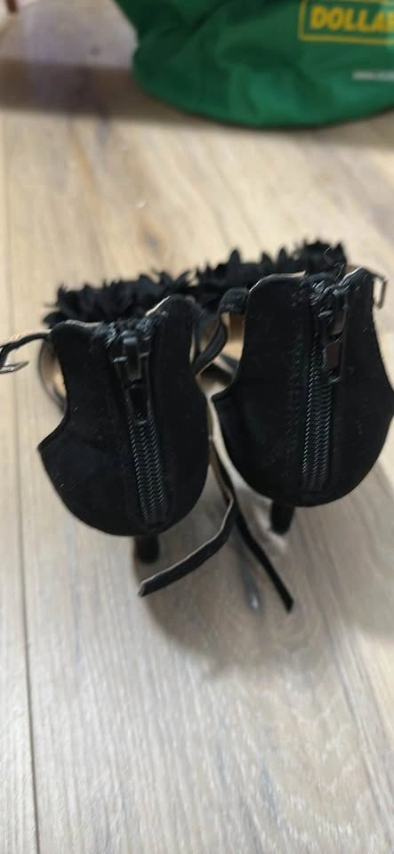 New Directions Galla Black Floral Heels - photo 3