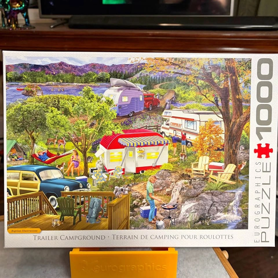 Eurographics 1000 Piece Puzzle - Trailer Campground