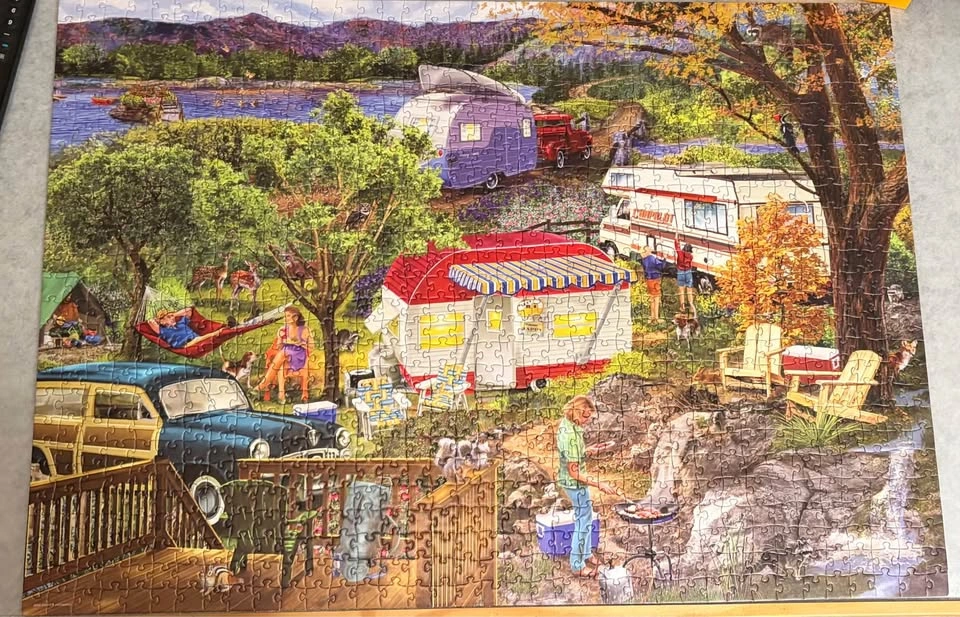 Eurographics 1000 Piece Puzzle - Trailer Campground - photo 2