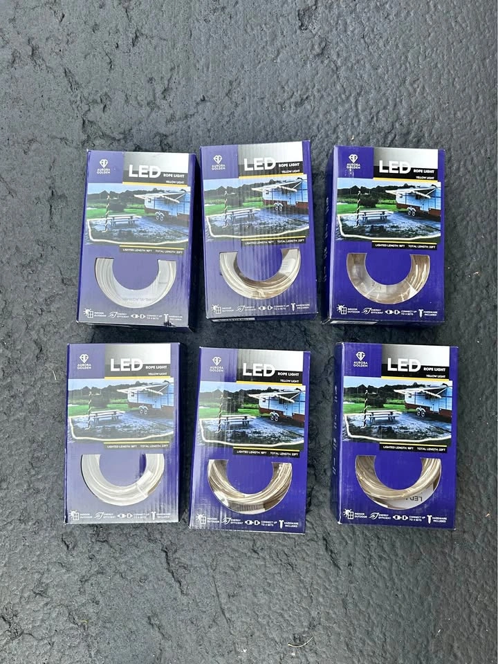 SIX 16ft led rope lights