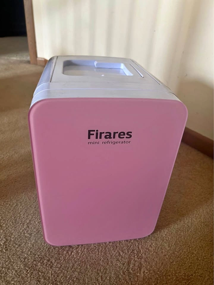 Pink 6 can mini fridge