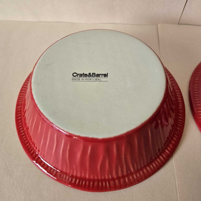 Crate & Barrel 6" Ceramic Deep Pie Dish - photo 4