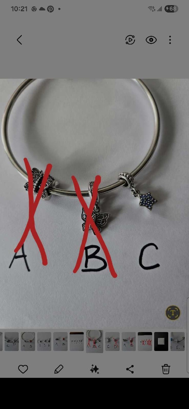 Genuine Pandora Retired Star Charm - photo 3