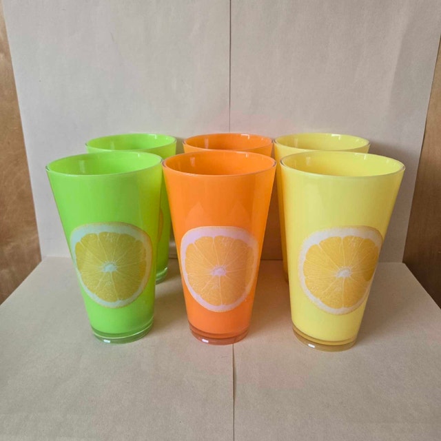Set 6 Acrylic Tall Glassware-Like New