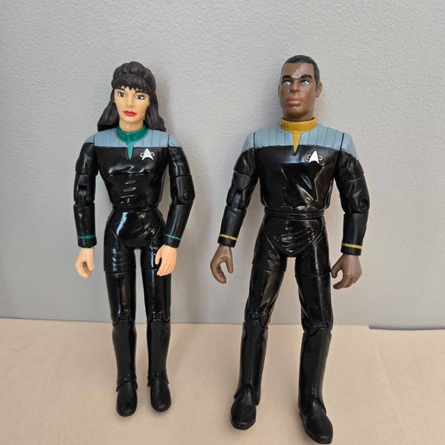 Star Trek 90's Troi and Geordi Figures - photo 2