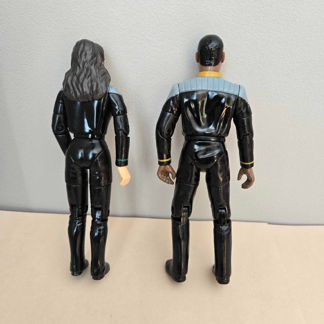 Star Trek 90's Troi and Geordi Figures - photo 3