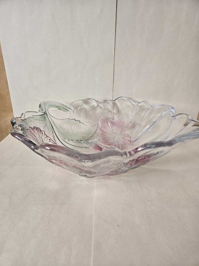 Large Vintage Mikasa Hibiscus Fruit Bowl - photo 2