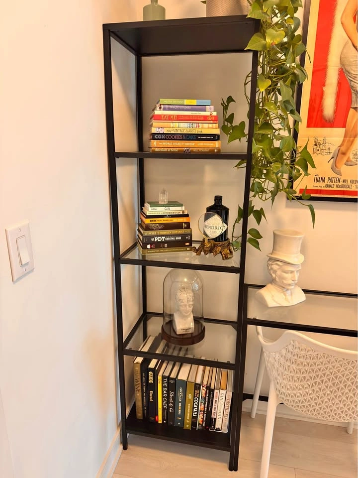 Bookcase IKEA VITTSJO Furniture Black