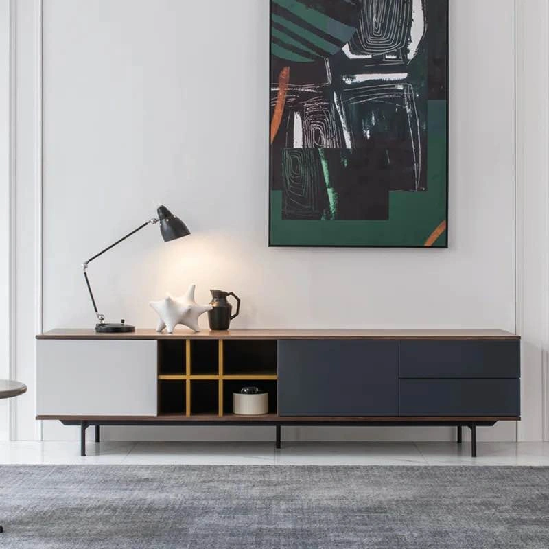 Modern 79” Walnut Media Console / TV Stand - photo 2