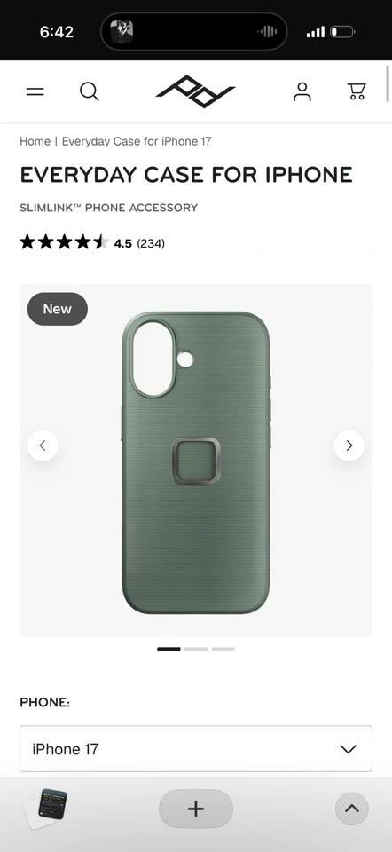 Peak Design Everyday Case for iPhone 17 Sage - photo 2