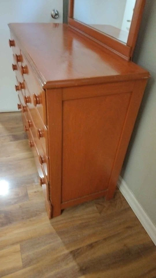 8-Drawer Wooden Student Dresser with Mirror - photo 3