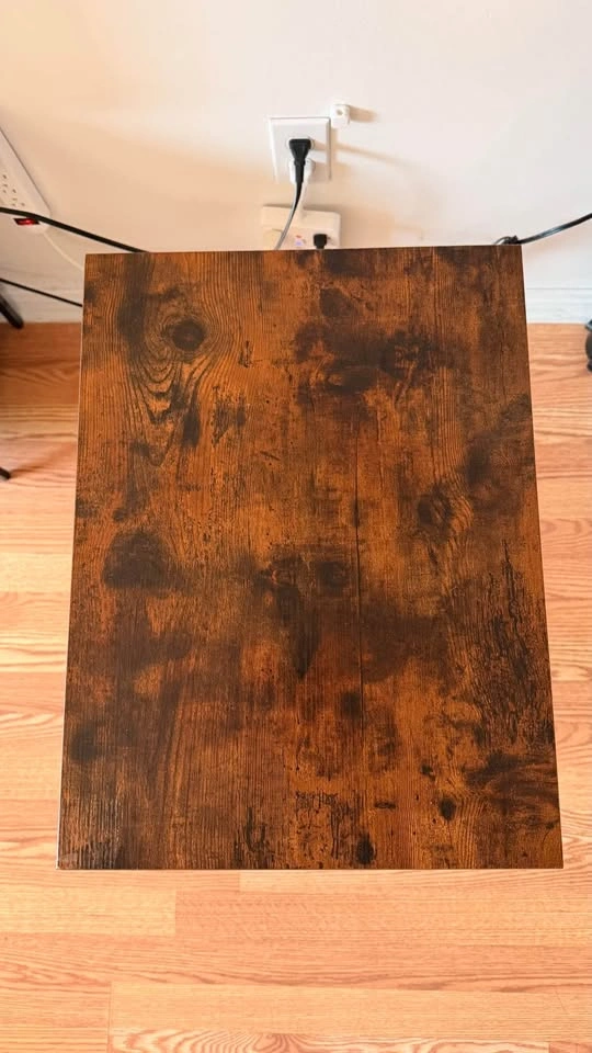 Rustic Wood Grain Folding Tray Table - photo 2