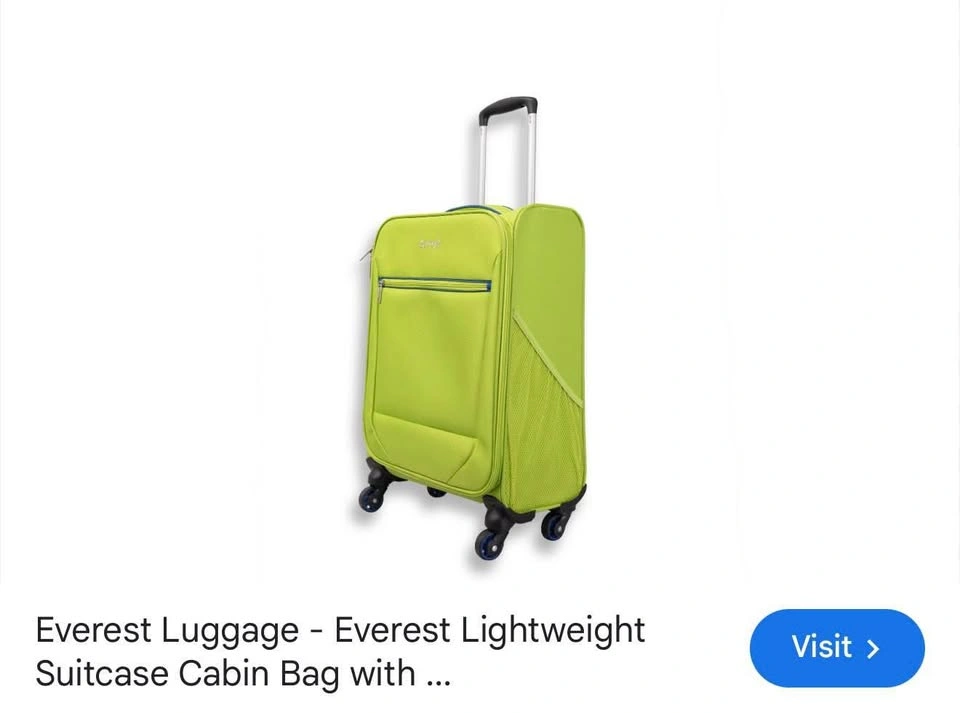 Everest Lightweight Suitcase Cabin Bag - photo 2