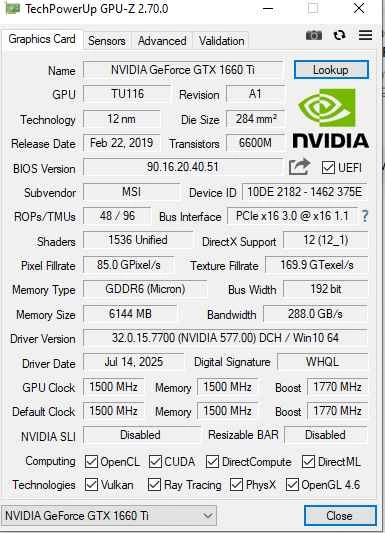 Lenovo Gaming PC - i7 9700 / GTX 1660 Ti / 16GB RAM / 1TB SSD - photo 4