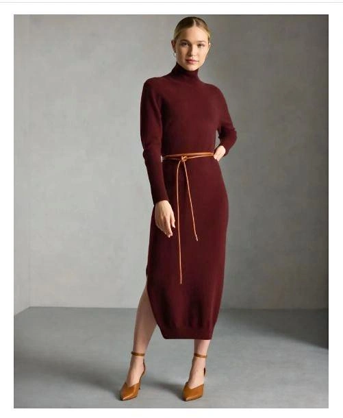 QUINCE NWT 100% Cashmere Midi Sweater Dress XS or Small