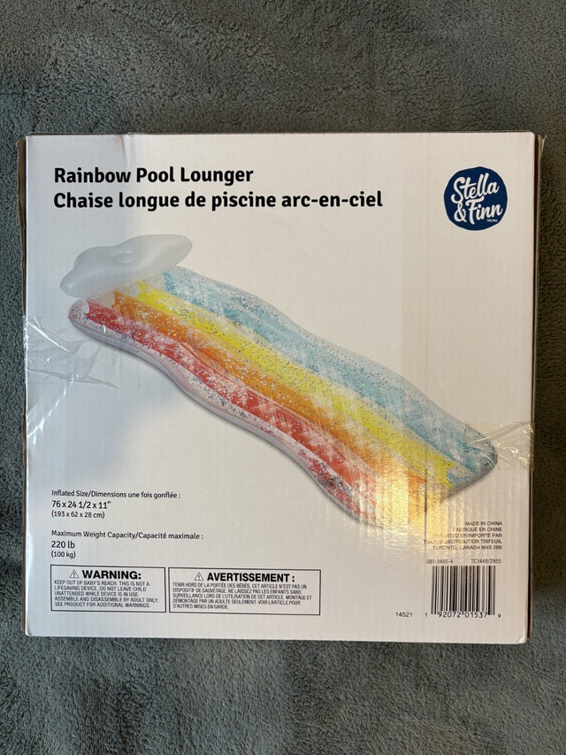 Rainbow Pool Lounger Brand New - photo 3