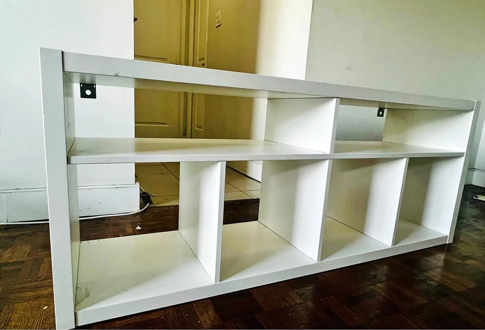 Kallax Desk with 4 baskets