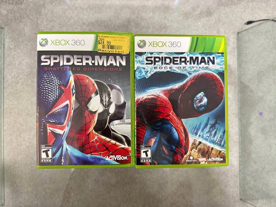 CIB Spider-Man Edge of Time and Shattered Dimensions Xbox 360
