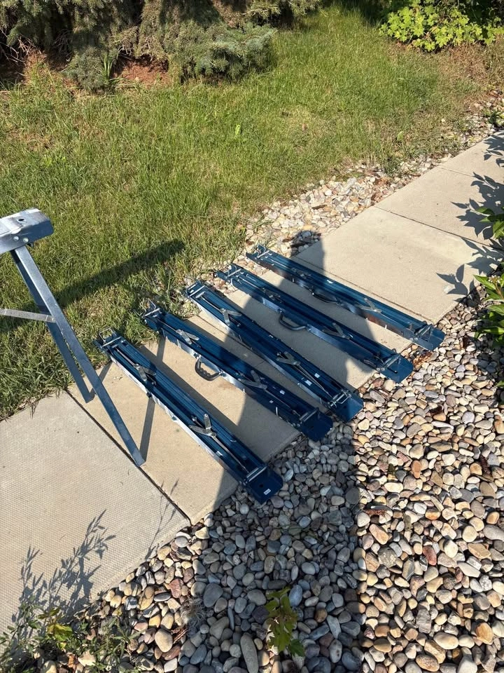 6 Mastercraft Folding Metal Sawhorses – $80 - photo 2