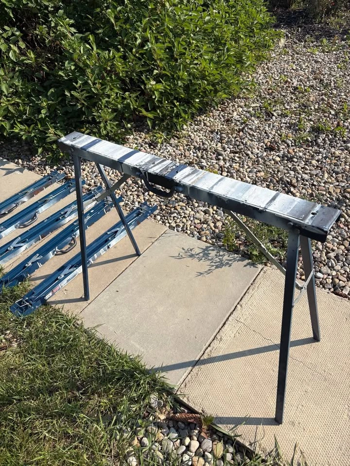 6 Mastercraft Folding Metal Sawhorses – $80 - photo 3