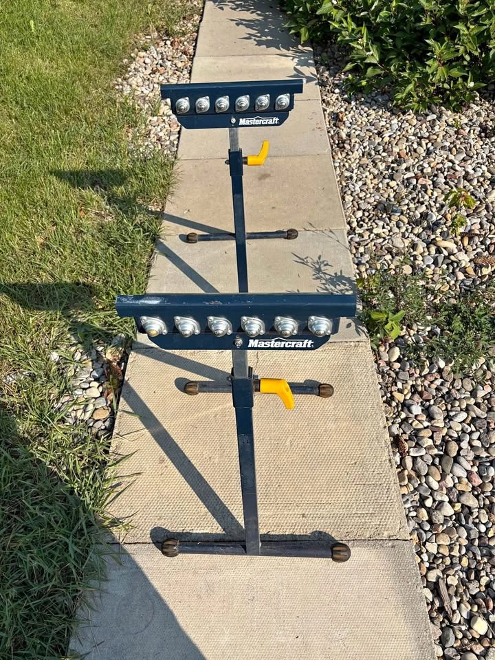 Pair of Mastercraft Adjustable Roller Stands – $40