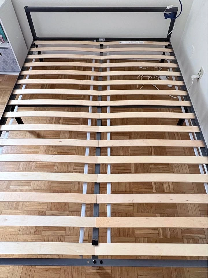 IKEA GRIMSBU Bed Frame with LURÖY Slatted Base - Full Size