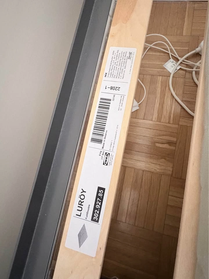 IKEA GRIMSBU Bed Frame with LURÖY Slatted Base - Full Size - photo 4