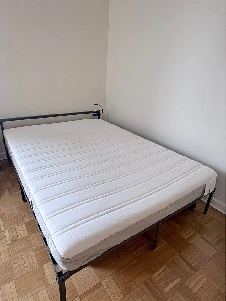 Full Bed Set – Bed Frame + Slatted bed base + Mattress