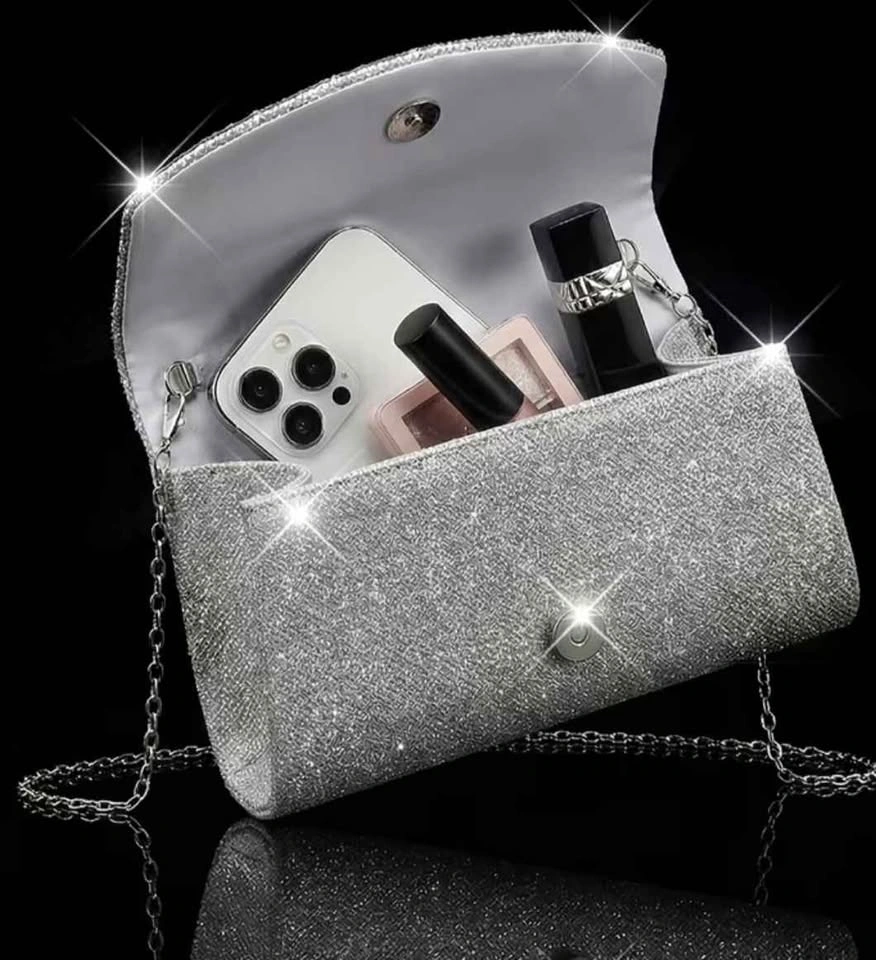 5-Piece Women’s Rhinestone Clutch & Jewelry Set - photo 3